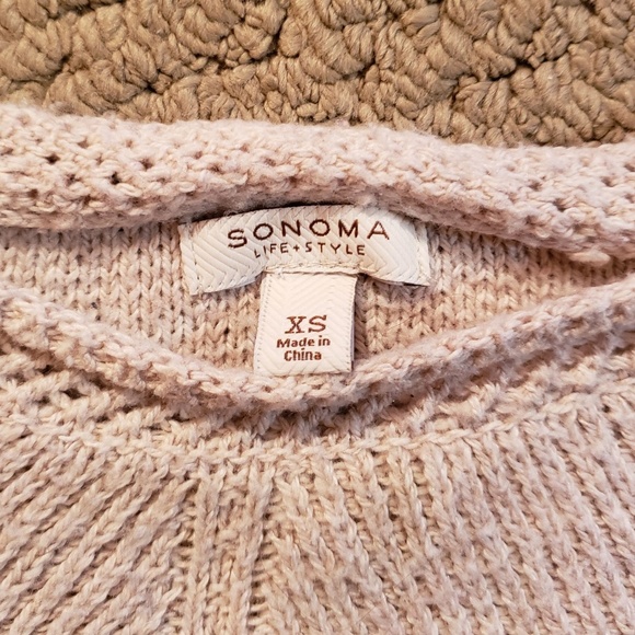 Sonoma Life Style Women's Sweater Size XS Beige - Picture 3 of 5